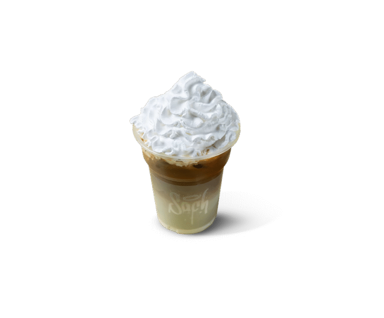 Iced vanilla latte